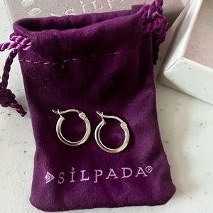 Silpada sterling silver small hoop earrings.